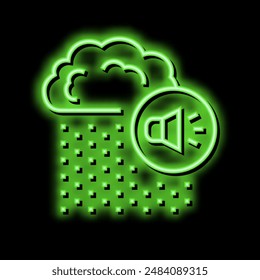 rain noise neon light sign vector. rain noise illustration