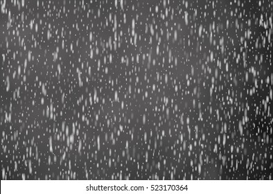 Rain on black. Vector rain texture. Abstract vector background.