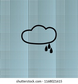 Rain outline icon, vector design