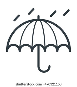 Rain Protection Colored Vector Icon