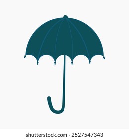 Rain Protection and insurance royalty free vector icon, rainbow umbrella at sunset, Vector umbrella icons, Large open umbrella,
 Yellow umbrella, clipping path, thunderstorm, included,