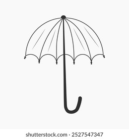 Rain Protection and insurance royalty free vector icon, rainbow umbrella at sunset, Vector umbrella icons, Large open umbrella,
 Yellow umbrella, clipping path, thunderstorm, included,