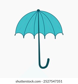 Rain Protection and insurance royalty free vector icon, rainbow umbrella at sunset, Vector umbrella icons, Large open umbrella,
 Yellow umbrella, clipping path, thunderstorm, included,