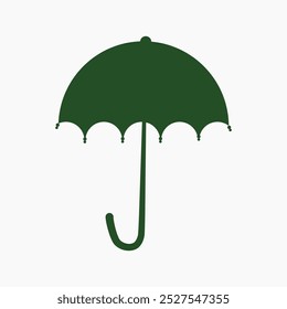 Rain Protection and insurance royalty free vector icon, rainbow umbrella at sunset, Vector umbrella icons, Large open umbrella,
 Yellow umbrella, clipping path, thunderstorm, included,