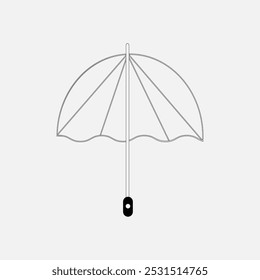 Rain protection and insurance royalty free vector icon, rainbow umbrella at sunset, Vector umbrella icons, open umbrella, vector design,
colorful umbrella isolated on white,  Rain Storm, 