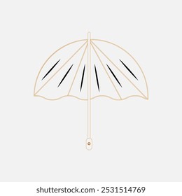 Rain protection and insurance royalty free vector icon, rainbow umbrella at sunset, Vector umbrella icons, open umbrella, vector design,
colorful umbrella isolated on white,  Rain Storm, 