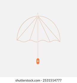 Rain protection and insurance royalty free vector icon, rainbow umbrella at sunset, Vector umbrella icons, open umbrella, vector design,
colorful umbrella isolated on white,  Rain Storm, 