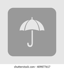  Rain protection symbol. Flat design style. 