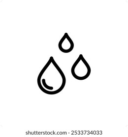 modelo de design de vetor de ícone de gota de chuva