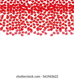 rain red hearts love design vector illustration eps 10