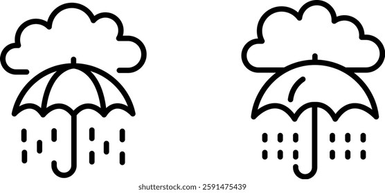 "Rain Save Icon – Symbol of Water Conservation, Sustainability, and Eco-Friendly Practices"