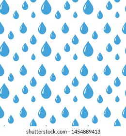 Rain. Seamless background, stock vector