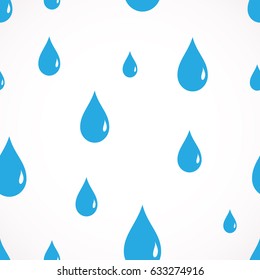 Rain. Seamless background, vector