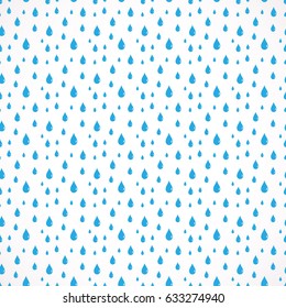 Rain. Seamless background, vector