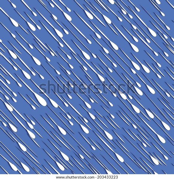 Rain Seamless Background Weather Vector Illustration Stock Vector ...