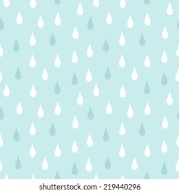 Rain. Seamless Vector Pattern