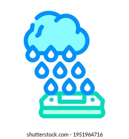 rain sensor color icon vector. rain sensor sign. isolated symbol illustration
