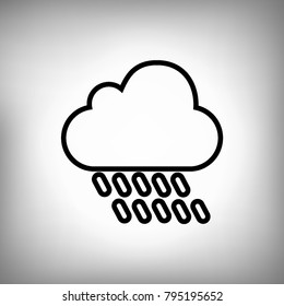 rain sign icon