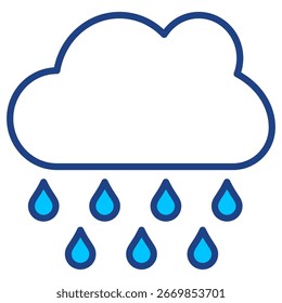 Rain Simple Vector Icon Collection
