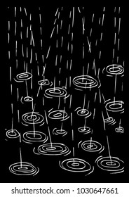 Rain sketches background.