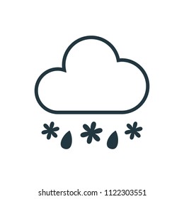 Rain and Snow Icon
