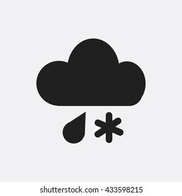 Rain and snow Icon