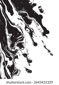 Rain Splatter Texture with Realistic Water Streaks on White Background for Wet, Stormy, or Natural Designs