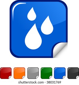  Rain sticker icon. Vector illustration.