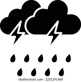 Rain Storm vector icon. Can be used for printing, mobile and web applications.