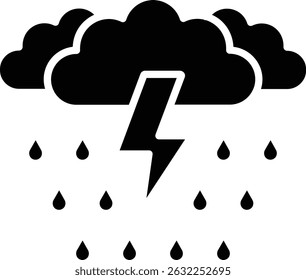 Rain Storm vector icon. Can be used for printing, mobile and web applications.