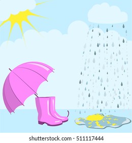 Rain and sun
