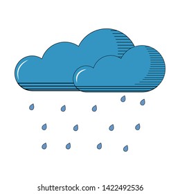 rain symbol isolated vector icon