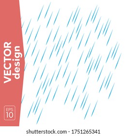 Llueve fondo transparente. El agua desciende el patrón vectorial de lluvia