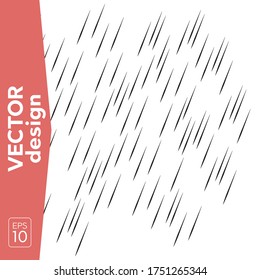 Rain transparent background. Water drops rainfall vector pattern