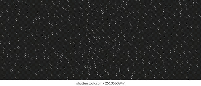 Rain transparent drops flow down the glass.Realistic wet condensation texture.Fresh water splash effect on the surface.Liquid spreading droplet shapes.