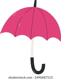 Rain Umbrella Cartoon Vector Illustration