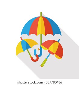 rain umbrella flat icon