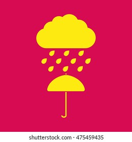 Rain and umbrella Icon