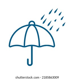 Regen mit Umrisssilhouette Vektorgrafik 