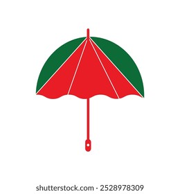 Rain Umbrella, Protection and insurance royalty free vector icon, rainbow umbrella at sunset, Vector icons, open colorful umbrella isolated on white, illustration of an umbrella, 