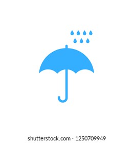 rain, umbrella, weather icon vector
