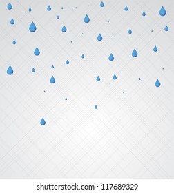 Rain. Vector