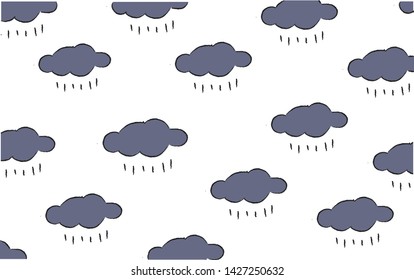 Rain vector background .Rain vetor illustration