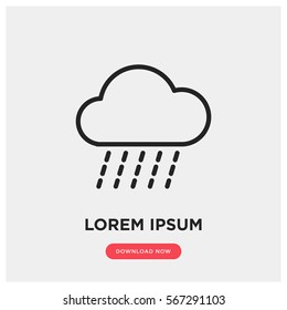 Rain vector icon