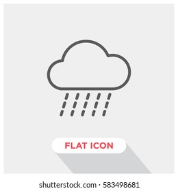 Rain vector icon, autumn symbol. Modern, simple flat vector illustration for web site or mobile app