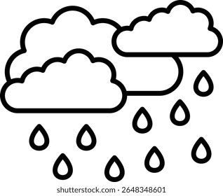 Rain vector icon. Can be used for printing, mobile and web applications.