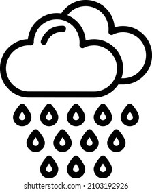Design-Illustration für Regenvektorsymbole