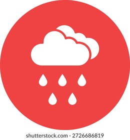 Ilustración de diseño de icono de Vector de lluvia
