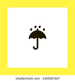 rain vector icon. flat design