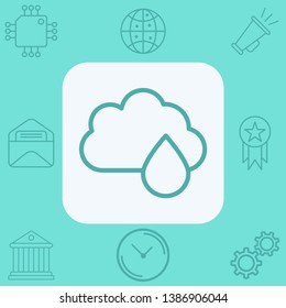 Rain vector icon sign symbol